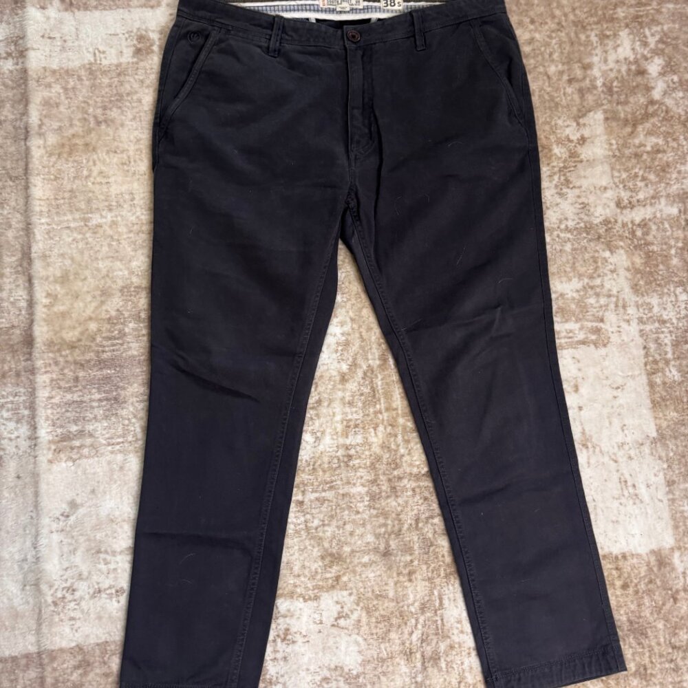 Fat Face Brand Slim Fit Cotton Stretch Chinos in Dark Grey, 38 - Picture 2 of 6